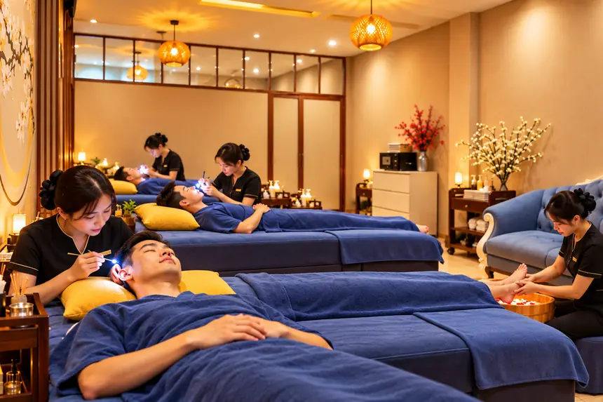 VIP treatment room used for Combo 4 at Hair Salon New Seoul in My Dinh, Hanoi